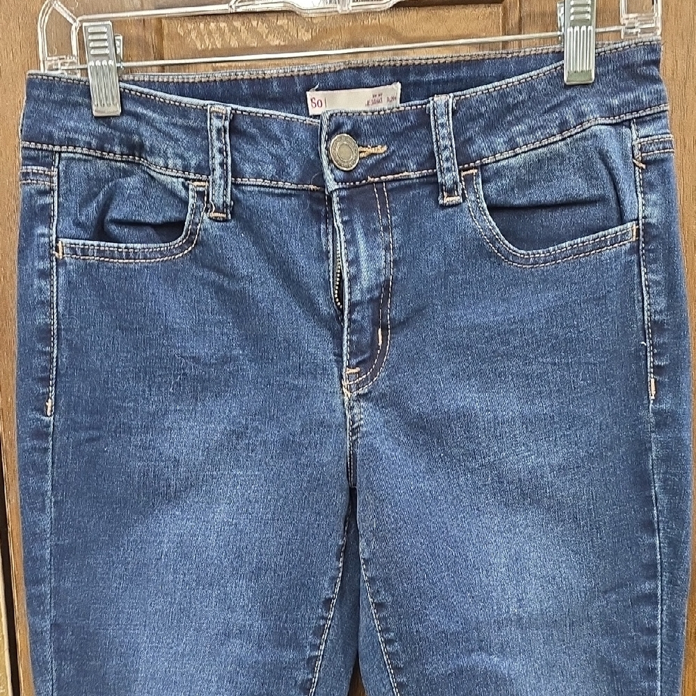 SO Deep Indigo Women's Jeggings - Picture 2 of 7